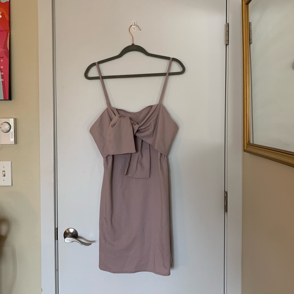 Dusty Lavender Missguided Dress with Front Detail